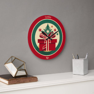 Grande Horloge Ronde Boîte scintillante