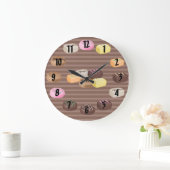 Grande Horloge Ronde Bonbons au chocolat (Maison)