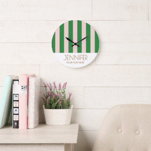 Grande Horloge Ronde Bonbons colorés Couleur arc-en-ciel Bloc de couleu