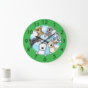 Grande Horloge Ronde Bonjour Du Côté Heureux