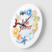 Grande Horloge Ronde Bonjour été (Angle)