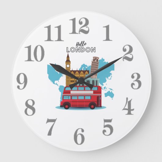 Grande Horloge Ronde Bonjour Londres (Recto)