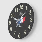 Grande Horloge Ronde Bonjour Paris (Angle)