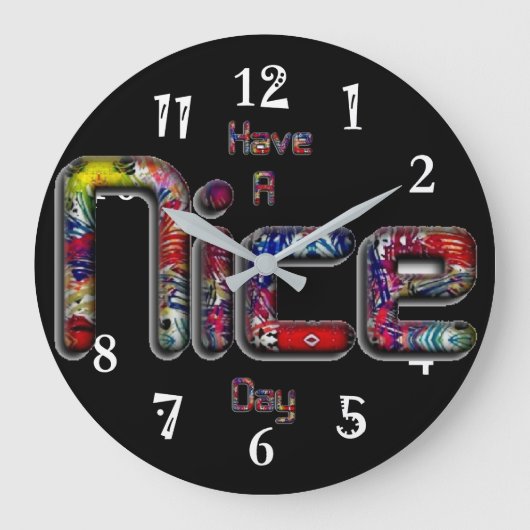 Grande Horloge Ronde Bonne journée  (Recto)