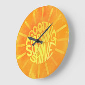 Grande Horloge Ronde Bonne nuit, Sunshine ! (Angle)