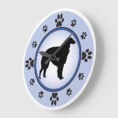 Grande Horloge Ronde Borzoi Silhouette (Angle)