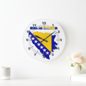 Grande Horloge Ronde Bosnian country flag (Maison)