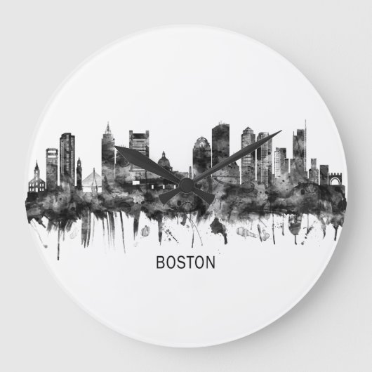 Grande Horloge Ronde Boston Massachusetts Skyline (Recto)