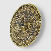 Grande Horloge Ronde Bouclier romain (Angle)