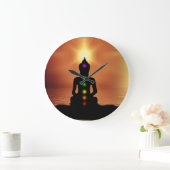 Grande Horloge Ronde Bouddha (Maison)