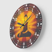 Grande Horloge Ronde Bouddha vintage (Angle)