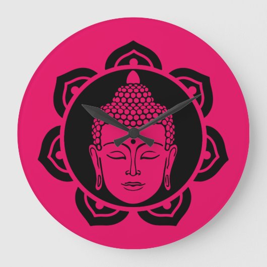 Grande Horloge Ronde Bouddhiste Nirvana (Recto)