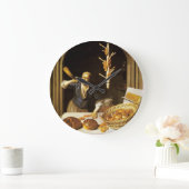 GRANDE HORLOGE RONDE BOULANGER ANTIQUE DE FOUR, MAGASIN DE PAIN DE (Maison)