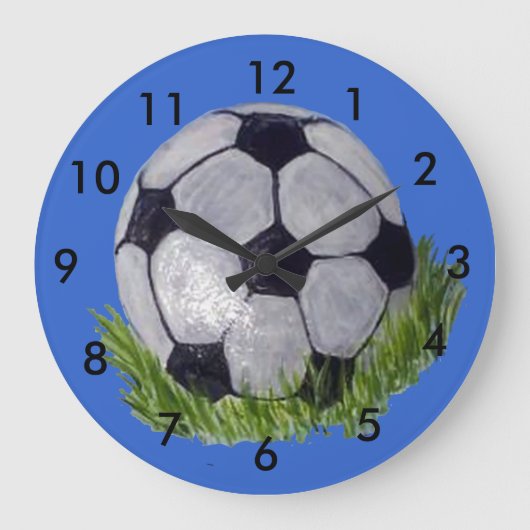 Grande Horloge Ronde Boule de football (Recto)