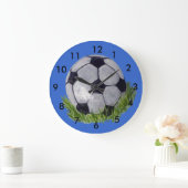 Grande Horloge Ronde Boule de football (Maison)