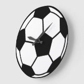 Grande Horloge Ronde Boule de football (Angle)