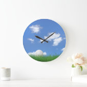 Grande Horloge Ronde Boule de golf dans l'herbe (Maison)