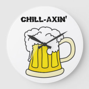 GRANDE HORLOGE RONDE BOURSE À BIÈRE "AXIN-ENFANT"