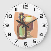 Grande Horloge Ronde Bouteille de bière artisanale et verre Brasserie r (Recto)
