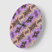 GRANDE HORLOGE RONDE BOUTEILLES ET MÈRES (Angle)