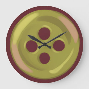 Grande Horloge Ronde Bouton