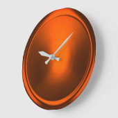 Grande Horloge Ronde Bouton de cuivre rouille (Angle)