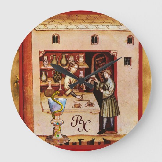 Grande Horloge Ronde BOWL OF HYGEIA MONOGRAM Medicine, Pharmacie (Recto)