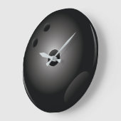 Grande Horloge Ronde Bowler de Black Bowling (Angle)