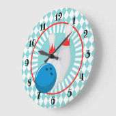 Grande Horloge Ronde Bowling Pins (Angle)