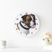 Grande Horloge Ronde Boxer dog portrait (Maison)