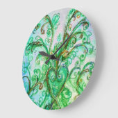 GRANDE HORLOGE RONDE BREAK BLEU VERT (Angle)