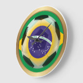 Grande Horloge Ronde Brésil / Brasil Soccer Ball (Angle)