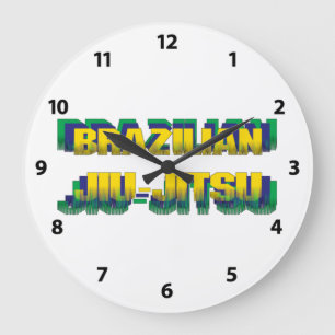 Grande Horloge Ronde Brésilien Jiu-Jitsu