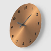 Grande Horloge Ronde Brin cuivre (Angle)