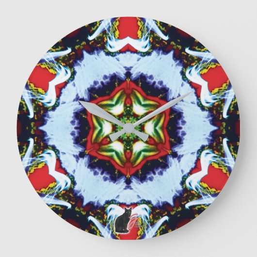 Grande Horloge Ronde Brindle Kaleidoscope (Recto)