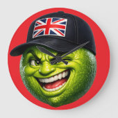 Grande Horloge Ronde British Union Jack cap wall clock (Recto)