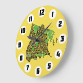 Grande Horloge Ronde Bronx New York City Word Art Map (Angle)