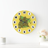 Grande Horloge Ronde Bronx New York City Word Art Map (Maison)