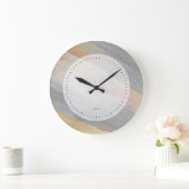 Grande Horloge Ronde Brosse à l'air chatoyant (Maison)