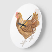 Grande Horloge Ronde Brown Hen (Angle)