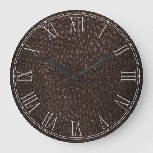 Grande Horloge Ronde Brown Retro Custom Leather (Recto)