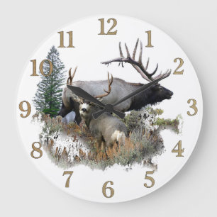 Grande Horloge Ronde Buck and bull wildlife