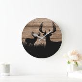 Grande Horloge Ronde Buck Hunting (Maison)