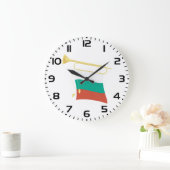 Grande Horloge Ronde Bulgarian Flag and Bugle (Maison)