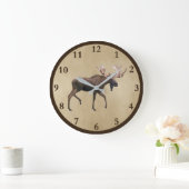 Grande Horloge Ronde Bull Moose (Maison)