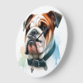 Grande Horloge Ronde Bulldog anglais (Angle)