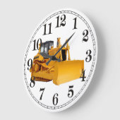 Grande Horloge Ronde Bulldozer image for Wall Clock (Angle)