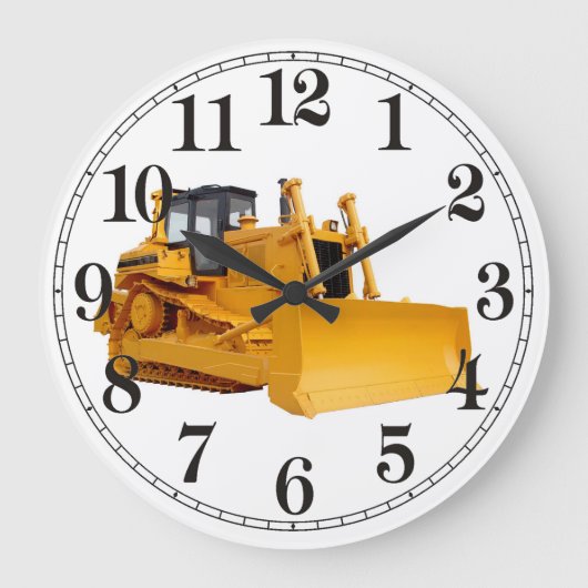 Grande Horloge Ronde Bulldozer image for Wall Clock (Recto)