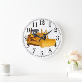 Grande Horloge Ronde Bulldozer image for Wall Clock (Maison)
