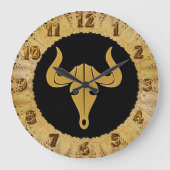 Grande Horloge Ronde Bulle d'or aux longues cornes 1 (Recto)